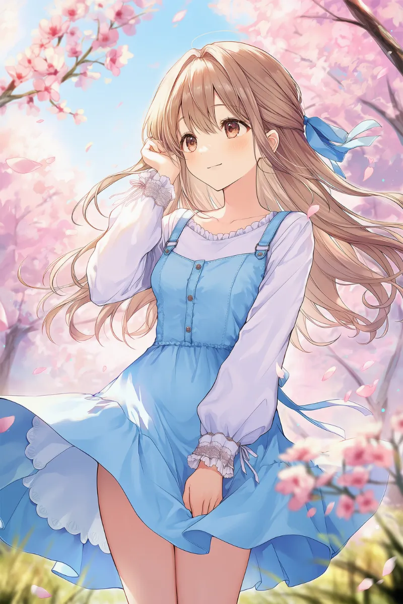 風を再現するプロンプト（wind）とAIイラスト