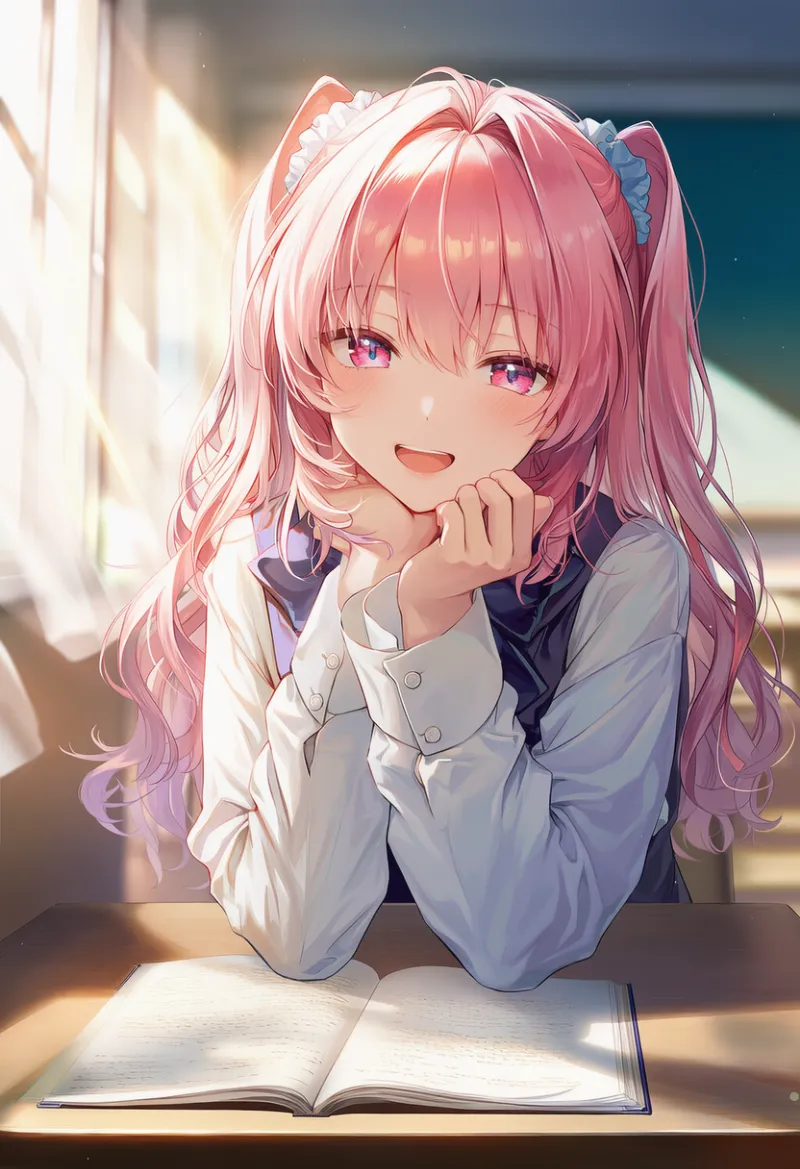 窓からの光のAIイラスト