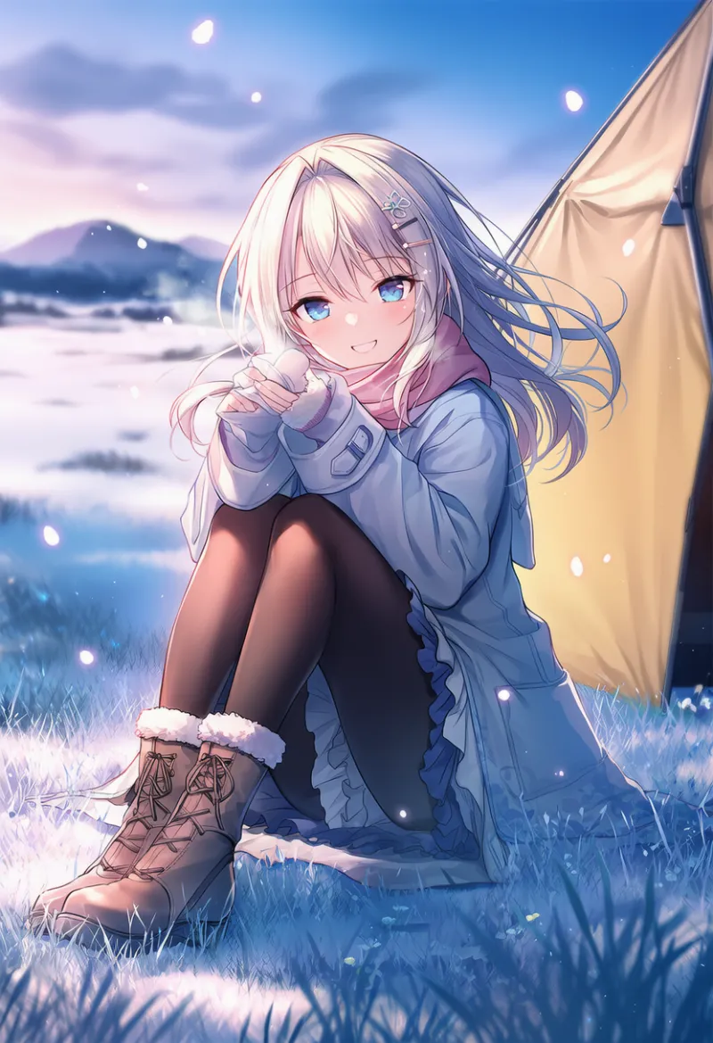 冬用のブーツのAIイラスト｜プロンプト紹介