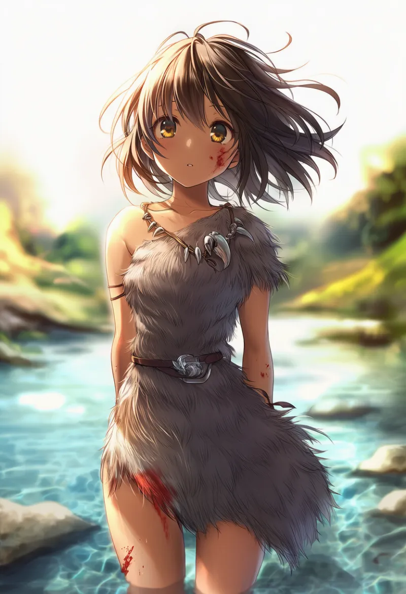 オオカミの毛皮の服のAIイラスト｜プロンプト紹介