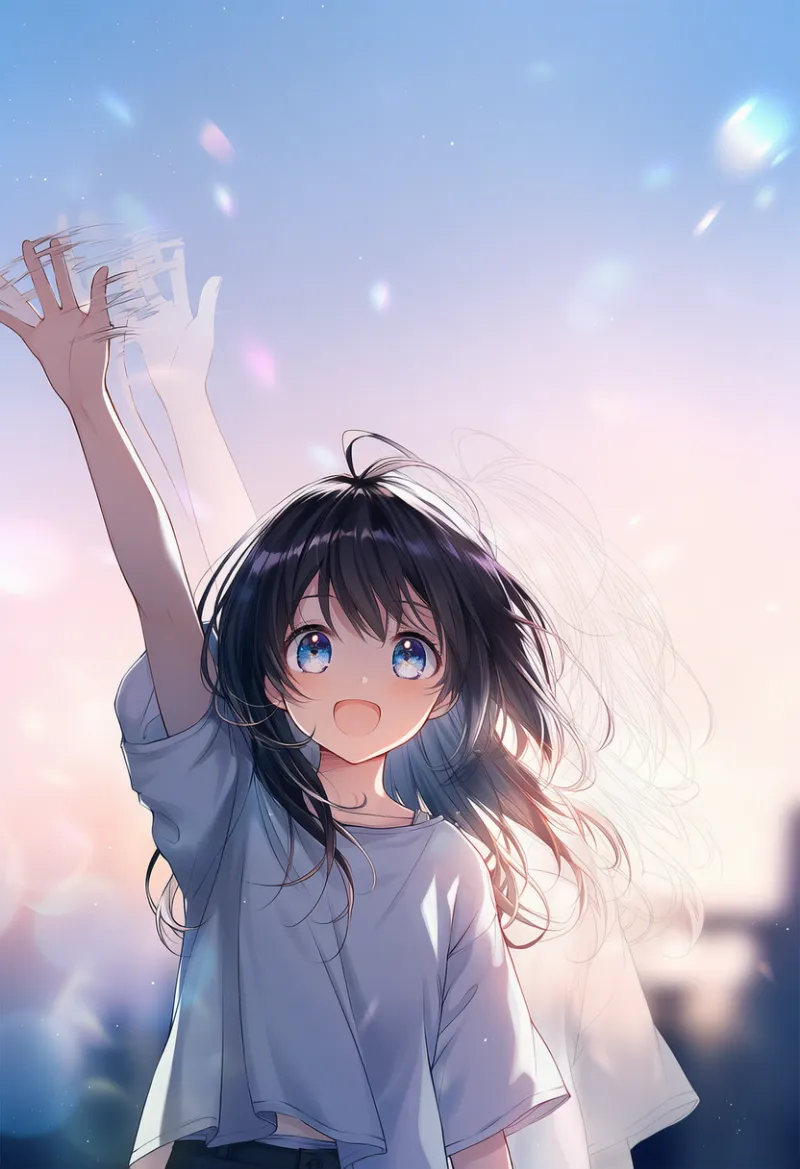 残像のエフェクトを再現したAIイラスト｜プロンプト紹介