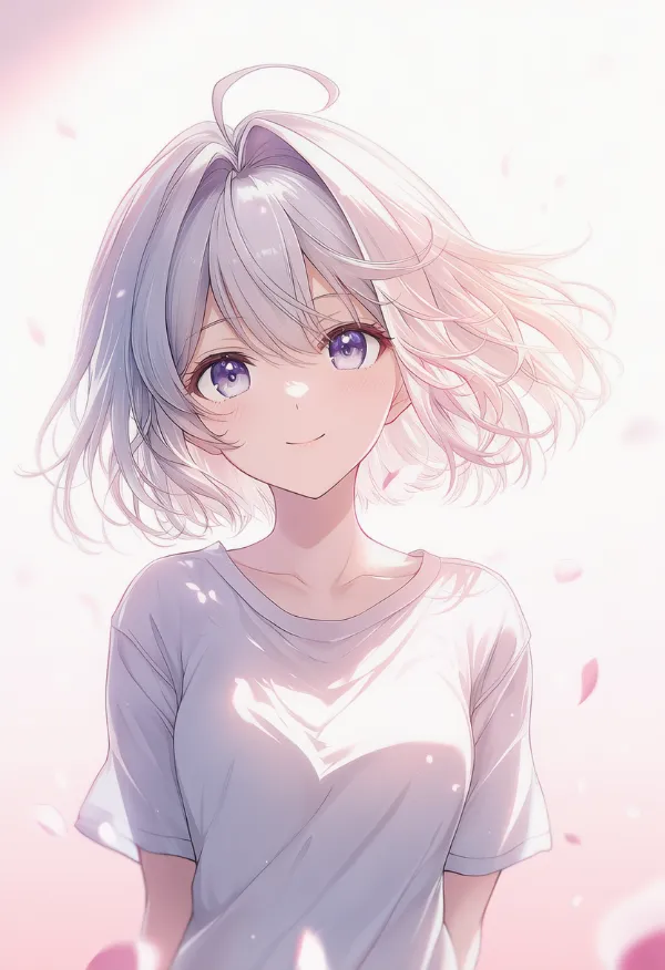アホ毛のAIイラスト｜特殊な髪型プロンプト紹介