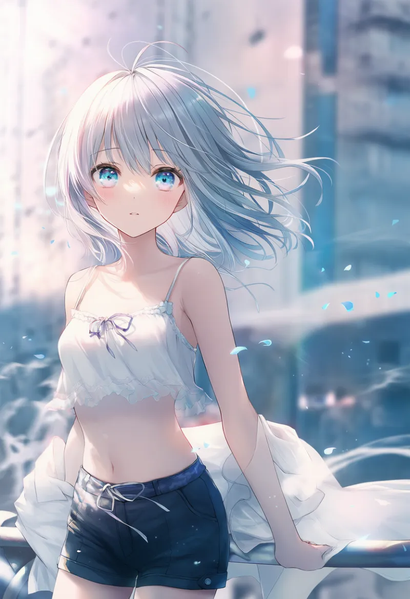 空気の流れのエフェクトを再現したAIイラスト｜プロンプト紹介