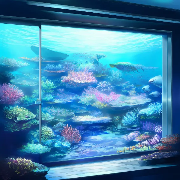 水族館のAIイラスト｜プロンプト紹介