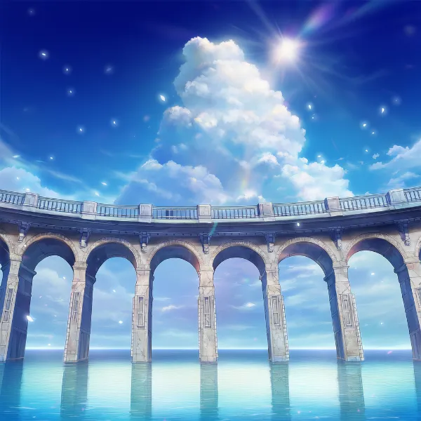 水道橋のAIイラスト｜プロンプト紹介