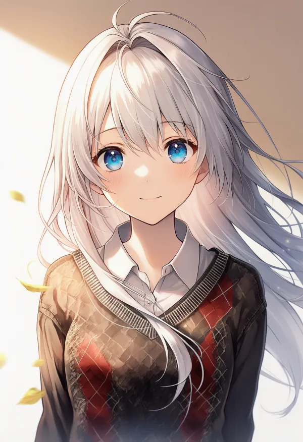 アーガイル柄のセーターのAIイラスト（探偵の服装）｜プロンプト紹介