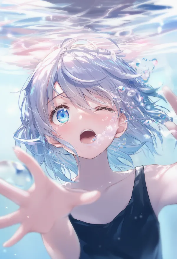 息ができない様子のAIイラスト｜プロンプト紹介