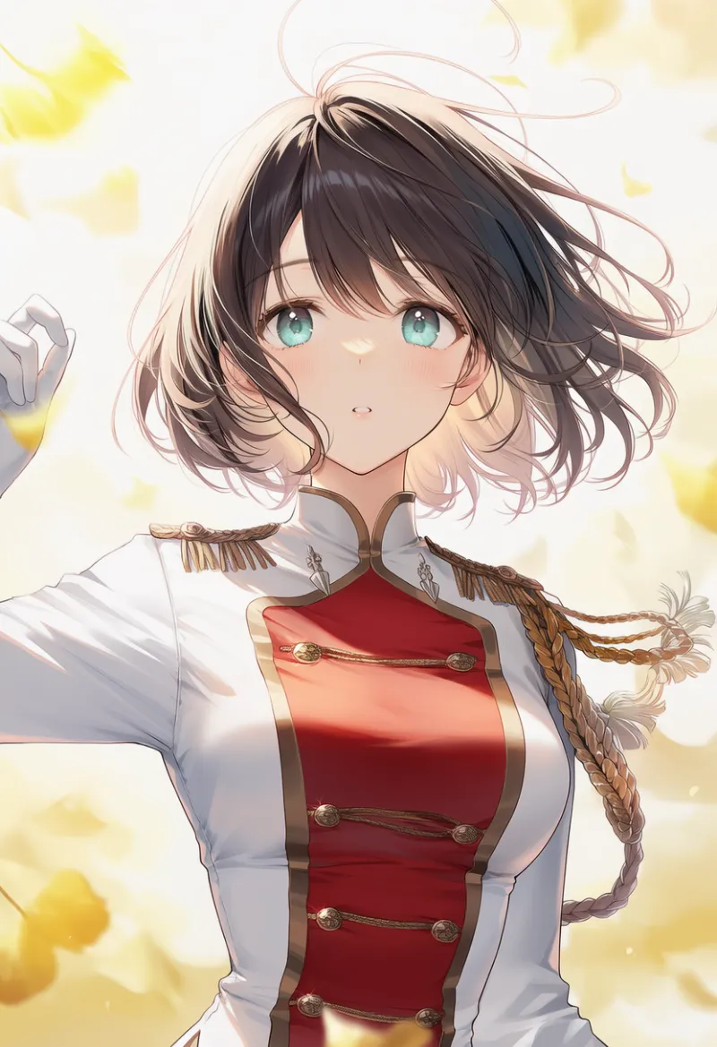 センターパネル装飾（マーチング衣装）のAIイラスト｜プロンプト紹介