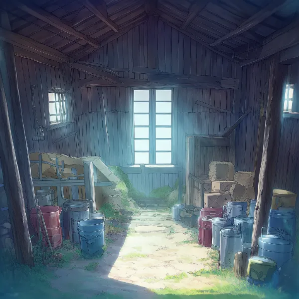 納屋のAIイラスト｜プロンプト紹介