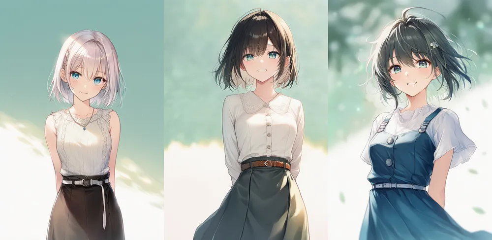 細いベルトのAIイラスト|プロンプト紹介