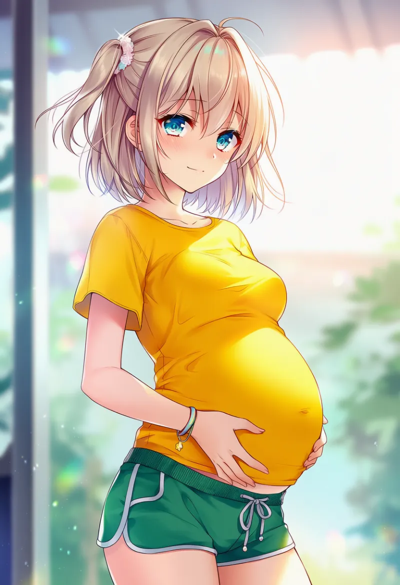 大きなお腹（ぼて腹）のAIイラスト｜プロンプト紹介