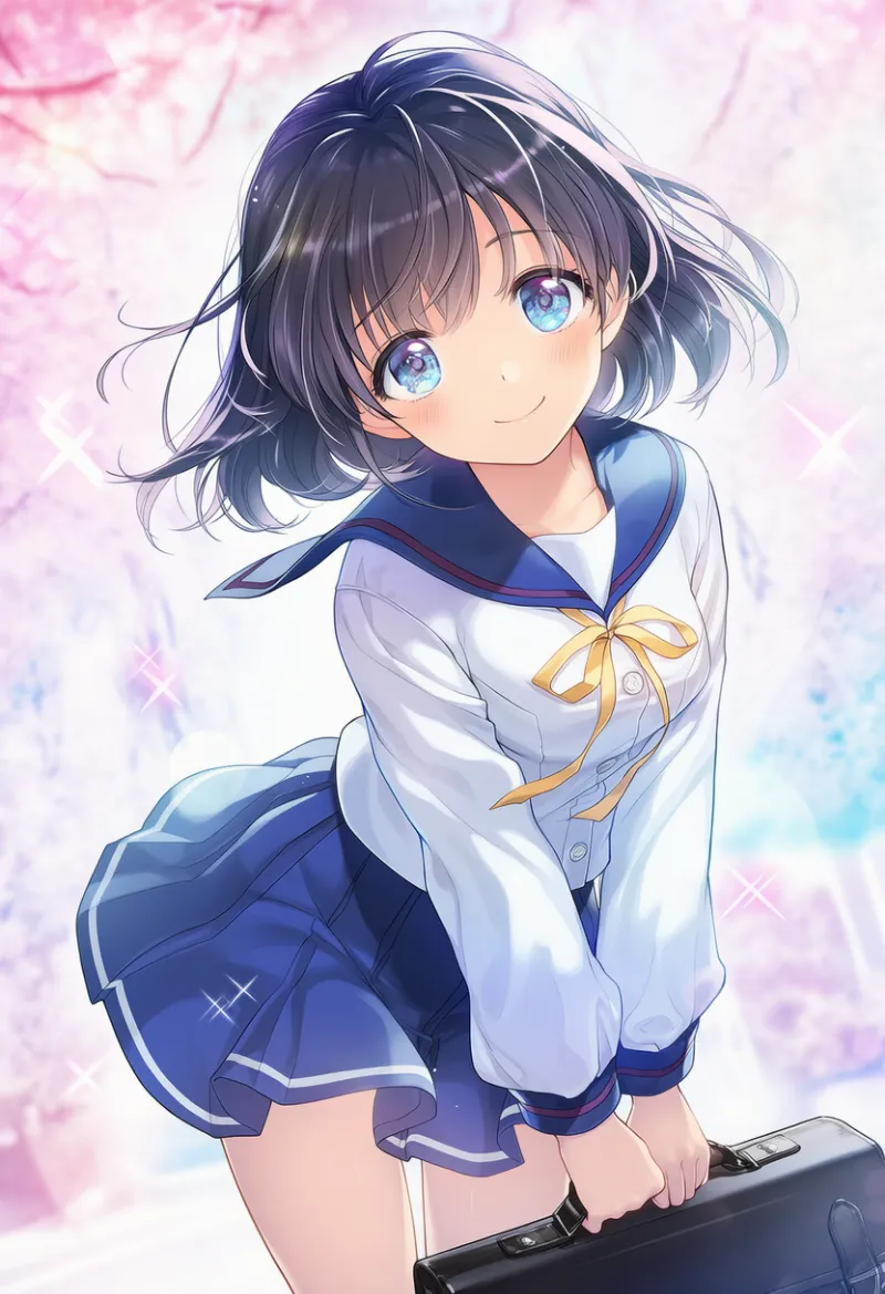 美少女キャラの登場演出のエフェクトを再現したAIイラスト｜プロンプト紹介