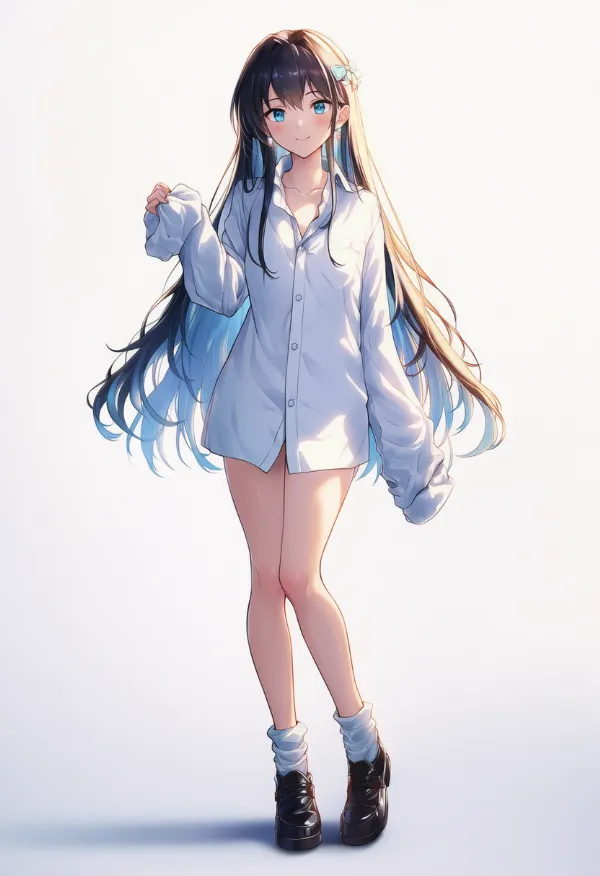 彼シャツのAIイラスト