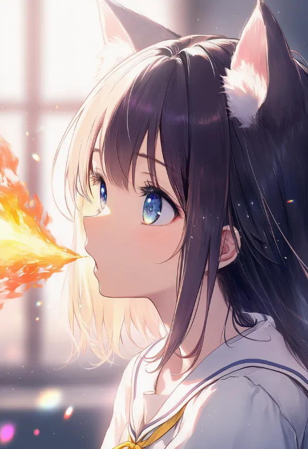 火の息を吐くAIイラスト｜プロンプト紹介