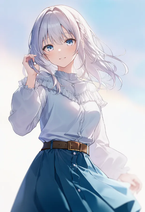 茶色のベルトのAIイラスト|プロンプト紹介