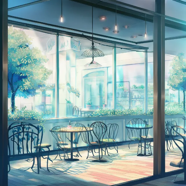 カフェのAIイラスト｜プロンプト紹介