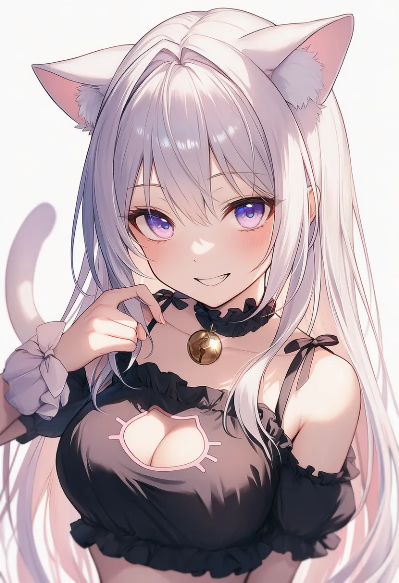 猫耳カットアウトのAIイラスト｜プロンプト紹介