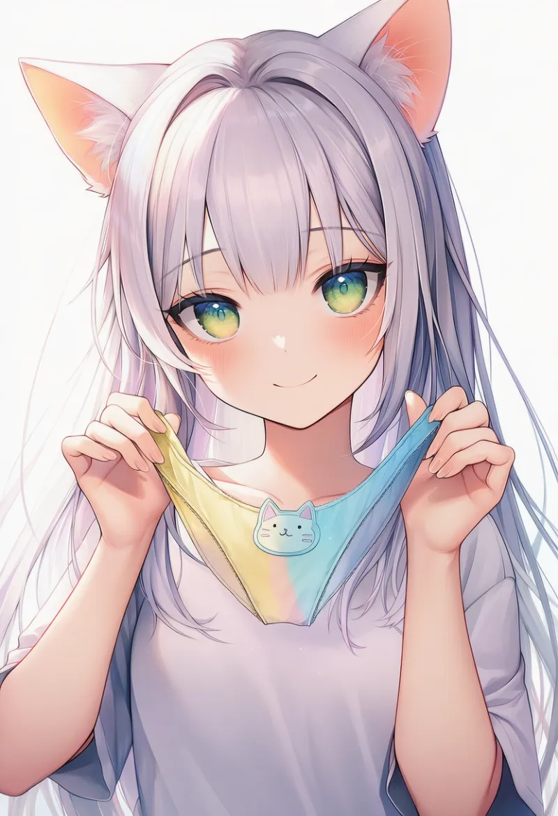 猫柄のパンティーのAIイラスト｜プロンプト紹介