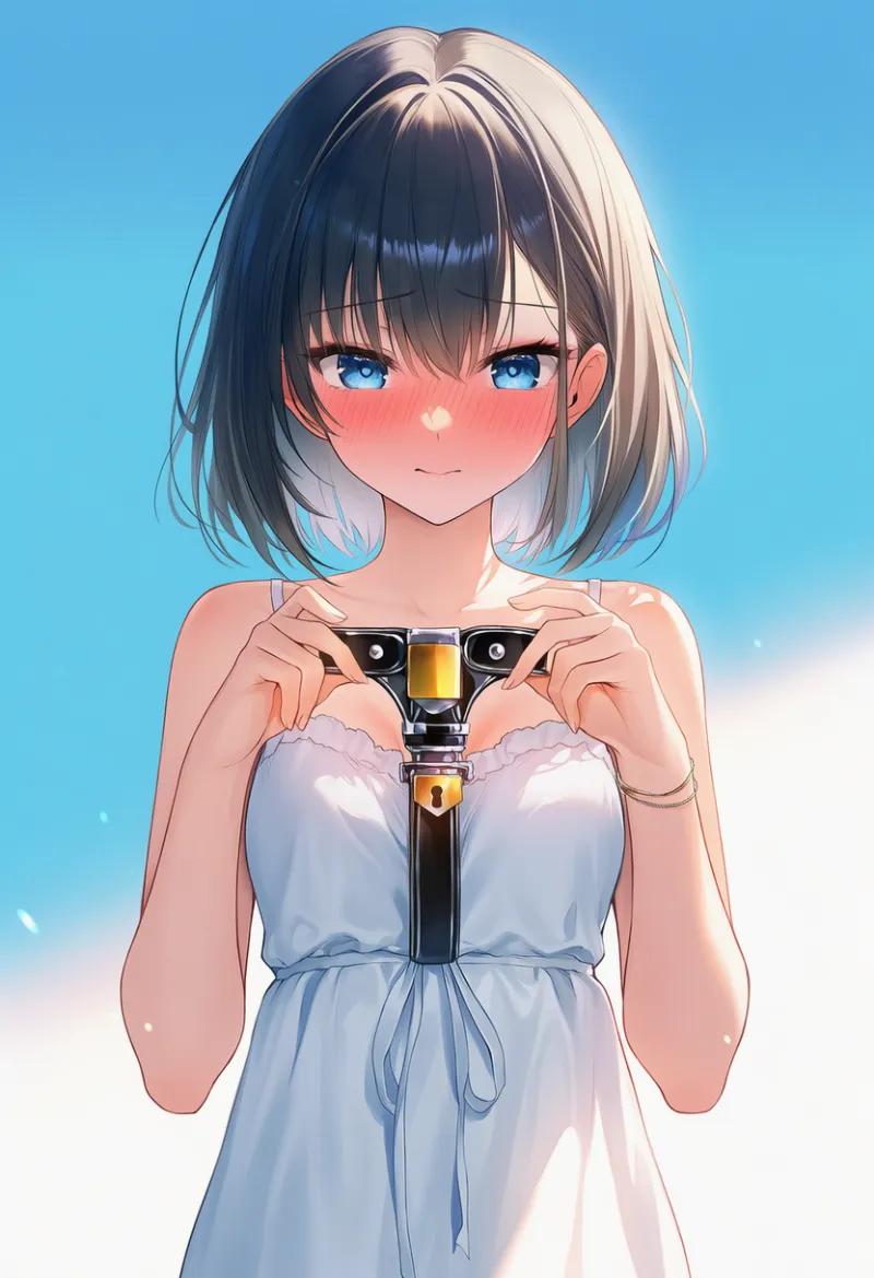 貞操帯(ベルトアイテム)のAIイラスト|プロンプト紹介