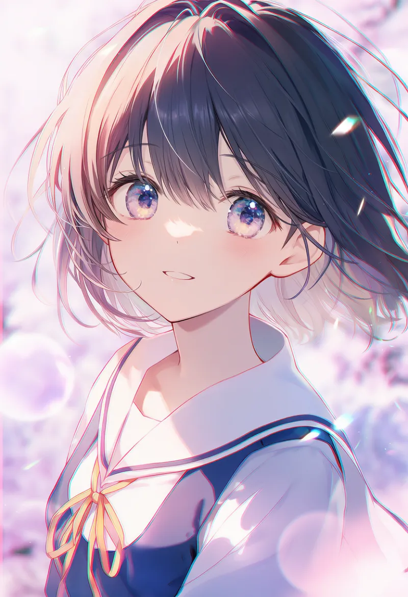 色収差（RGBずれ）のエフェクトを再現したAIイラスト｜プロンプト紹介