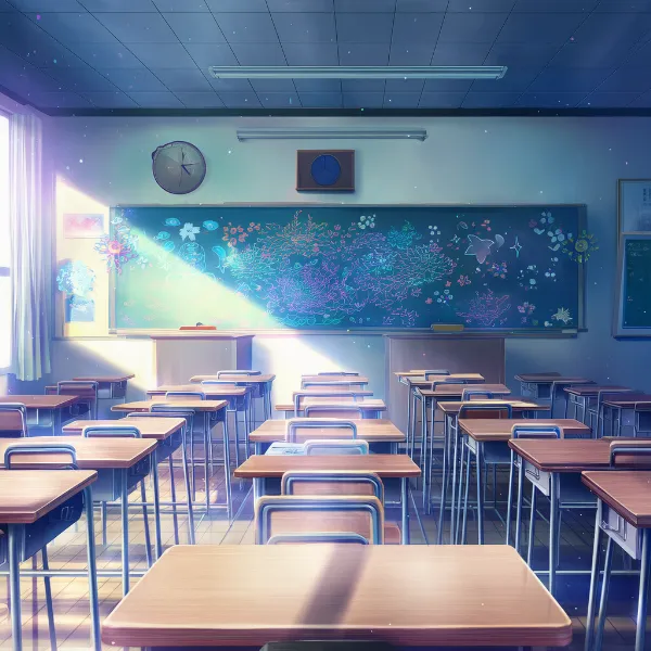 教室のAIイラスト｜プロンプト紹介