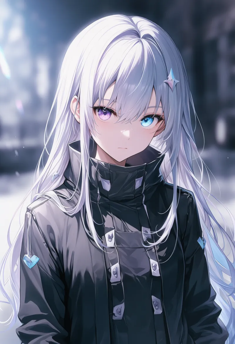 高襟のコートのAIイラスト（かっこいい服用のアイテム）｜プロンプト紹介