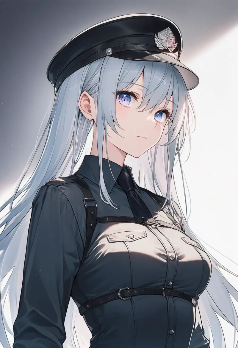 襟付きシャツ（看守の服）のAIイラスト