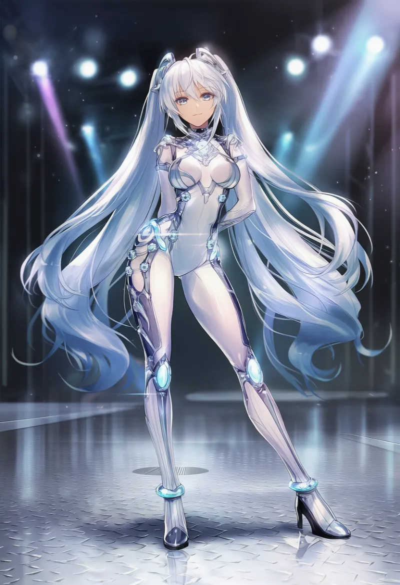 モデル立ちのAIイラスト（ランウェイ向けポージング）｜プロンプト紹介
