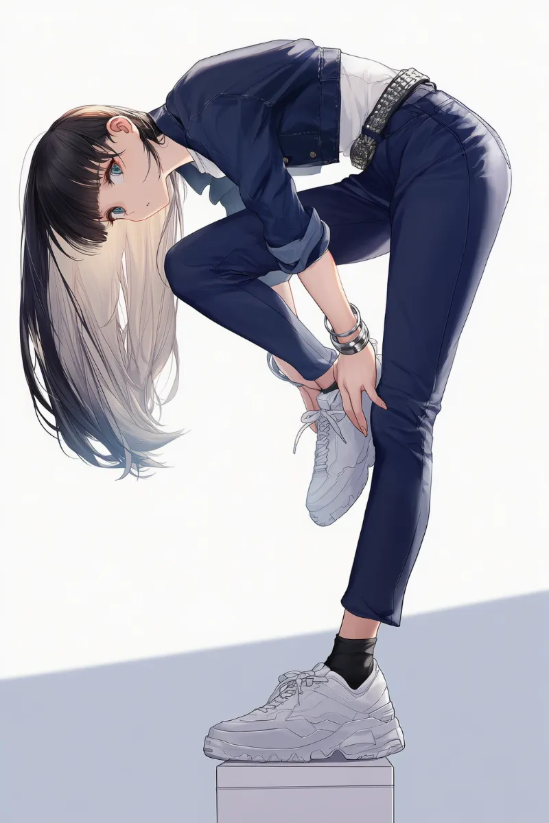 かっこいい服のコーディネート例のAIイラスト
