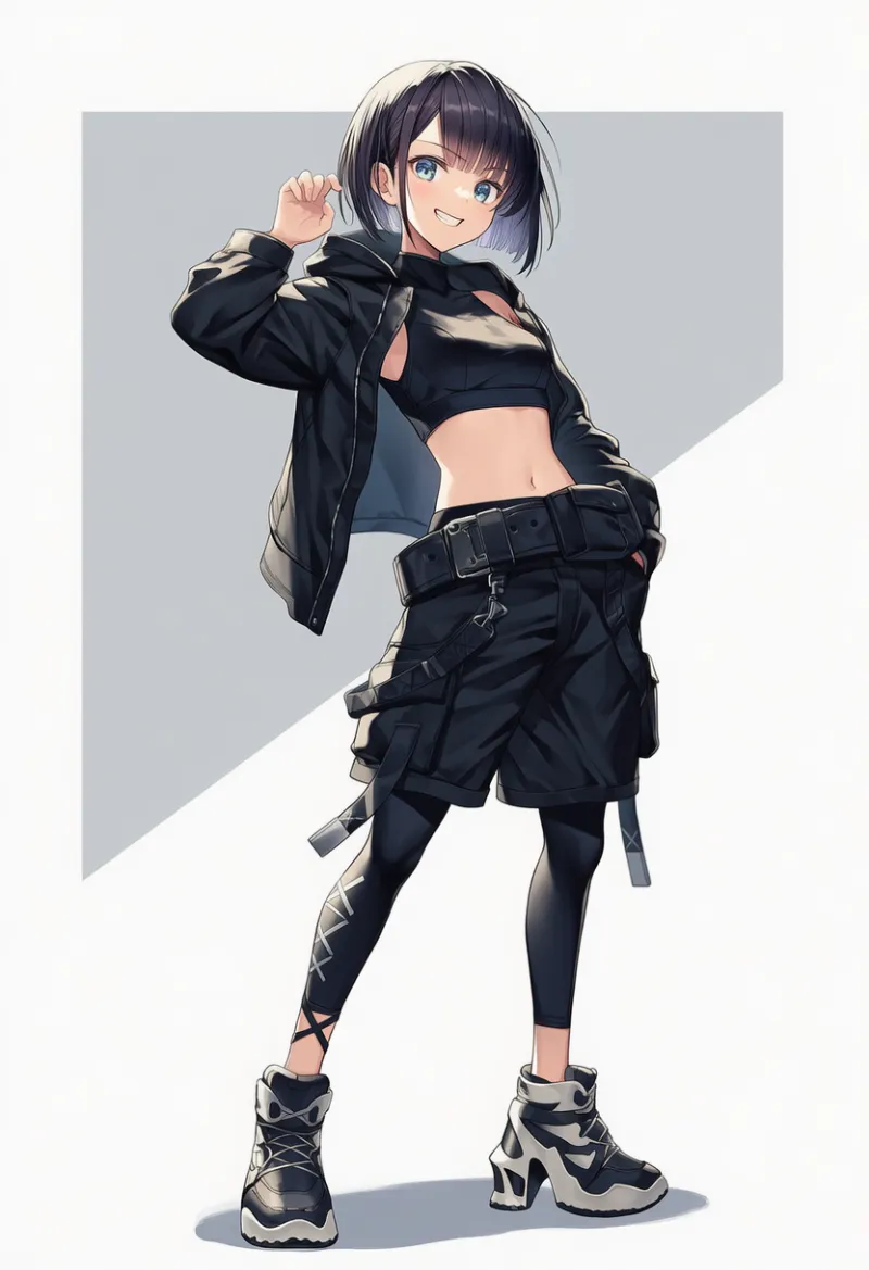 アスレチック×ストリート（かっこいい服のコーディネート例）｜AIイラスト