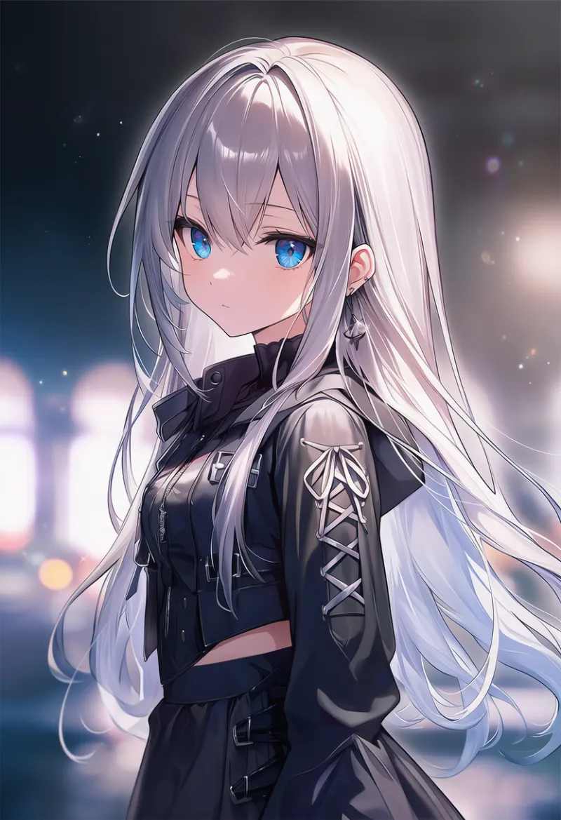 レースアップのジャケットのAIイラスト（かっこいい服用のアイテム）｜プロンプト紹介