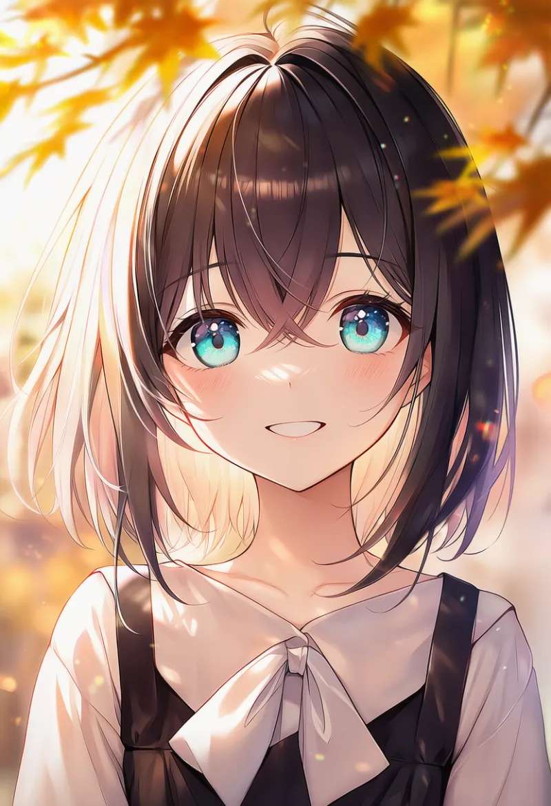 クロス前髪のAIイラスト｜特殊な髪型プロンプト紹介