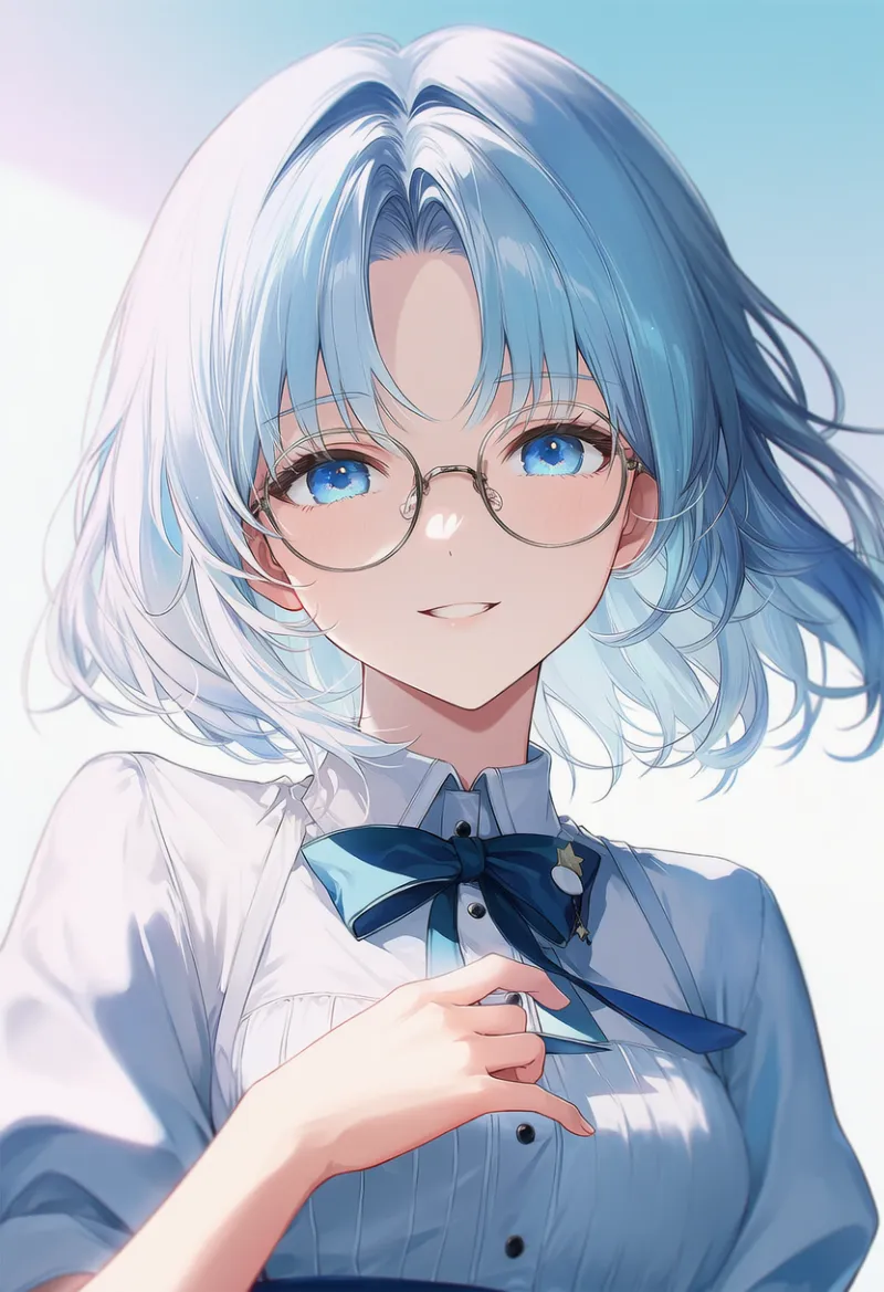 カーテン前髪のAIイラスト｜特殊な髪型プロンプト紹介