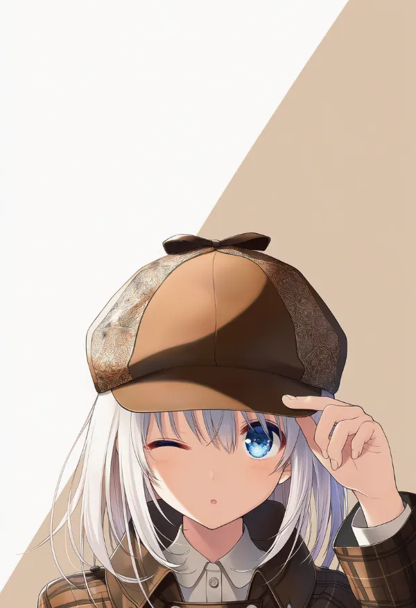 鹿撃ち帽のAIイラスト｜プロンプト紹介
