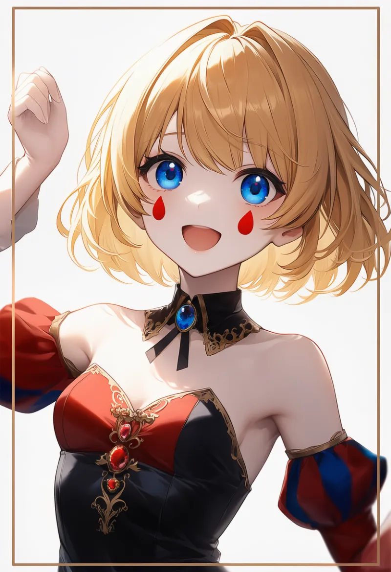 付け襟のAIイラスト（ピエロ服用）｜プロンプト紹介