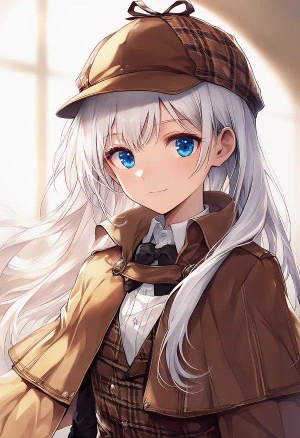 探偵衣装のAIイラスト｜プロンプト紹介