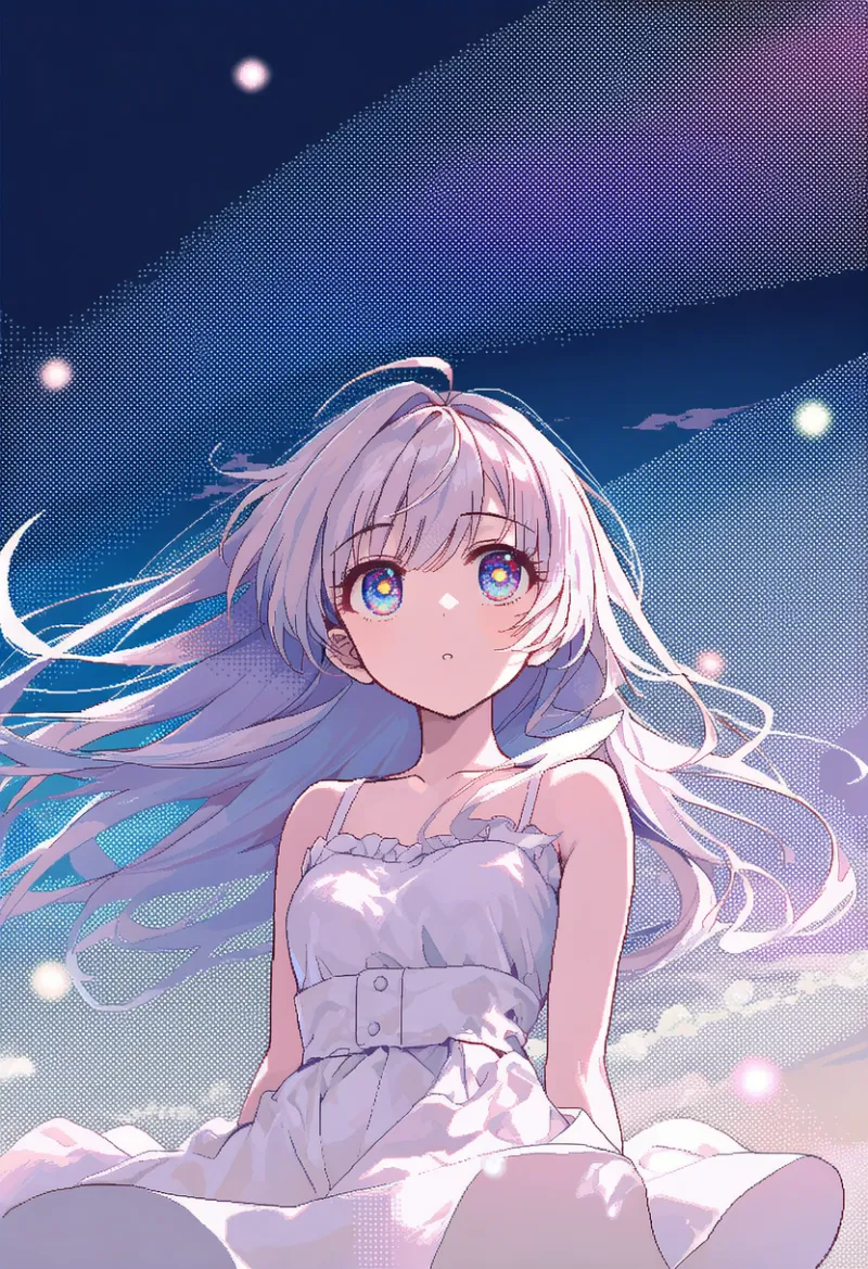 ディザリングの画面エフェクトを再現したAIイラスト｜プロンプト紹介