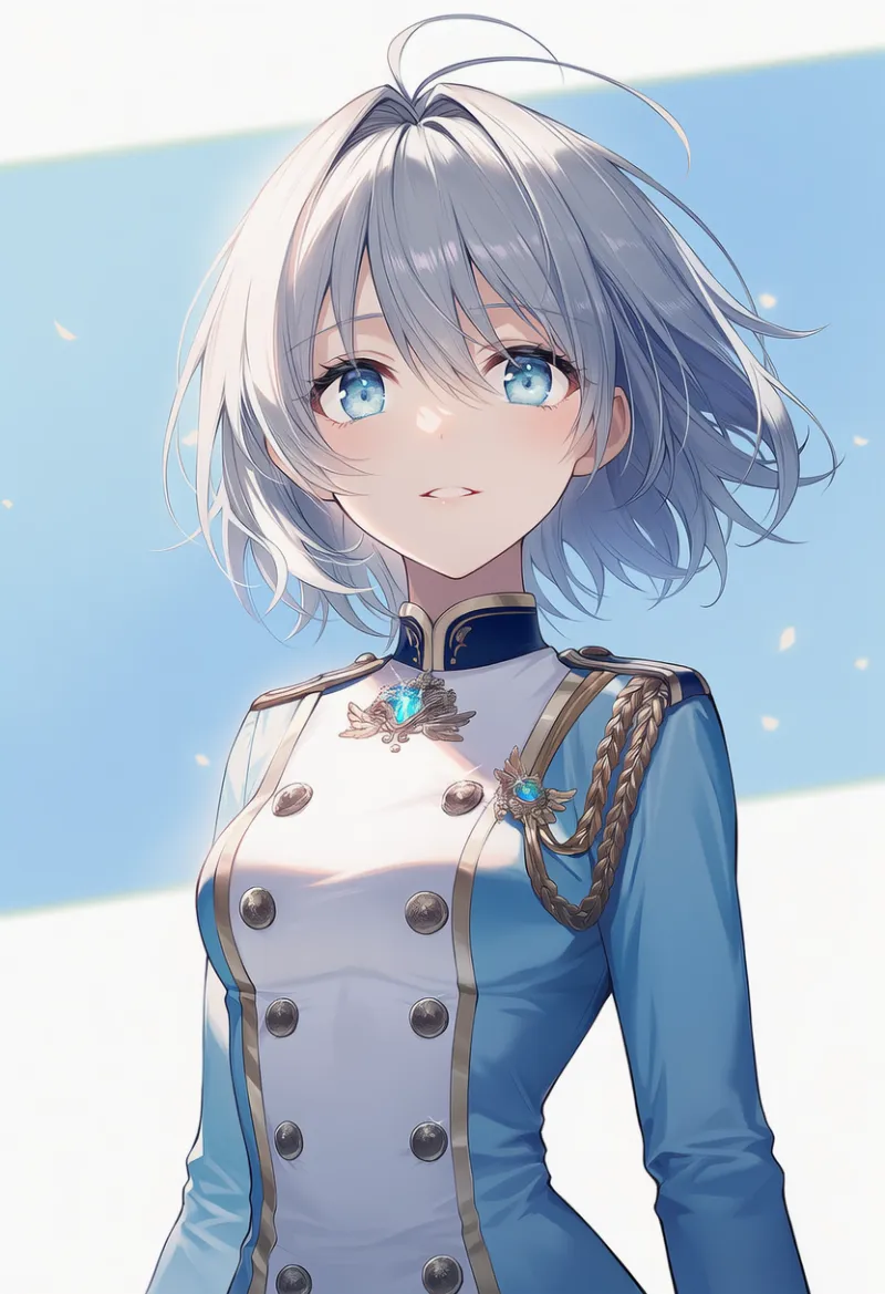 ダブルブレスト（縦二重ボタン）（マーチング衣装）のAIイラスト｜プロンプト紹介