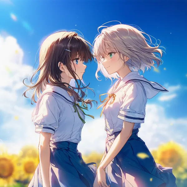 決闘・対峙するシーンのAIイラスト｜プロンプト：duel, face-to-face