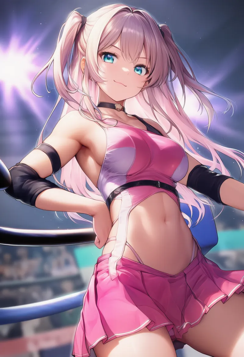 エルボーパッド（プロレス衣装）のAIイラスト｜プロンプト紹介