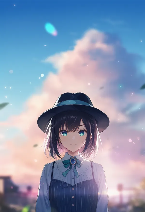 フェドーラ帽のAIイラスト（探偵衣装）｜プロンプト紹介