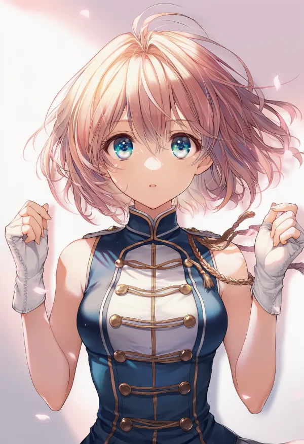 フィンガーレスグローブ（マーチング衣装）のAIイラスト｜プロンプト紹介
