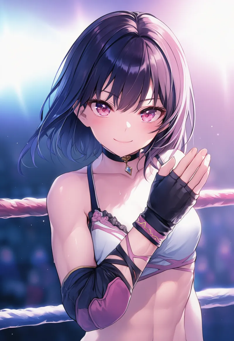 フィンガーレスグローブ（プロレス衣装）のAIイラスト｜プロンプト紹介