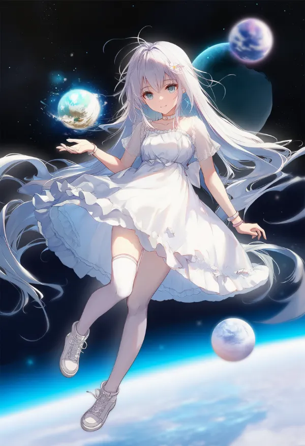 宇宙空間のAIイラスト｜プロンプト紹介