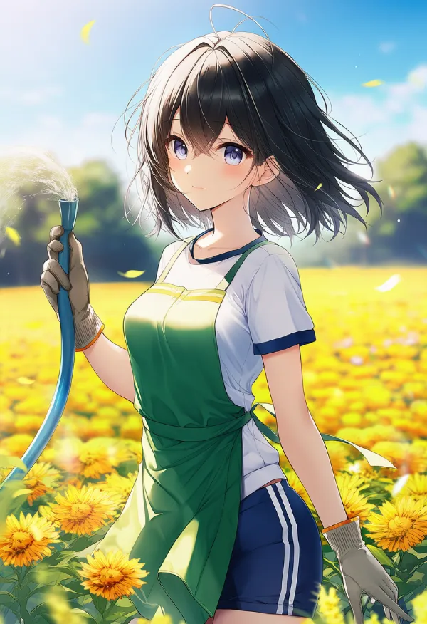 花畑（ガーデニング）のAIイラスト｜プロンプト紹介