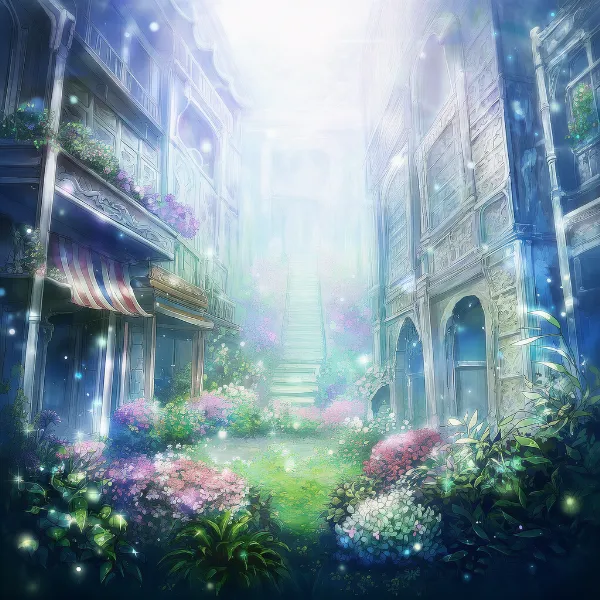 庭のAIイラスト｜プロンプト紹介
