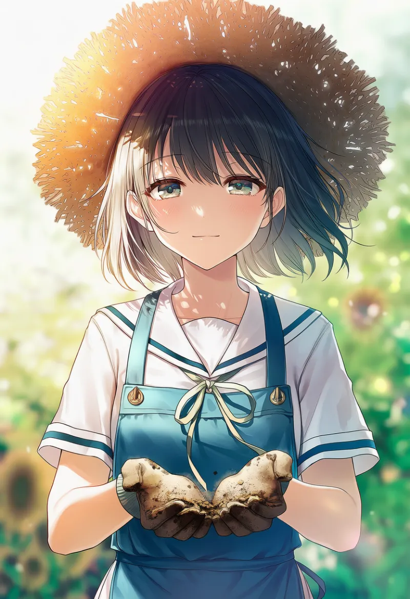 ガーデニング用グローブのAIイラスト（園芸アイテム）｜プロンプト紹介
