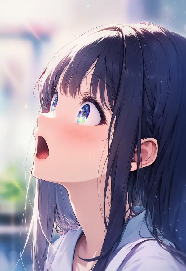 息を飲む様子のAIイラスト｜プロンプト紹介