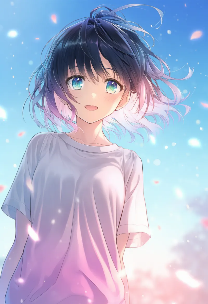 グラデーションのエフェクトを再現したAIイラスト｜プロンプト紹介