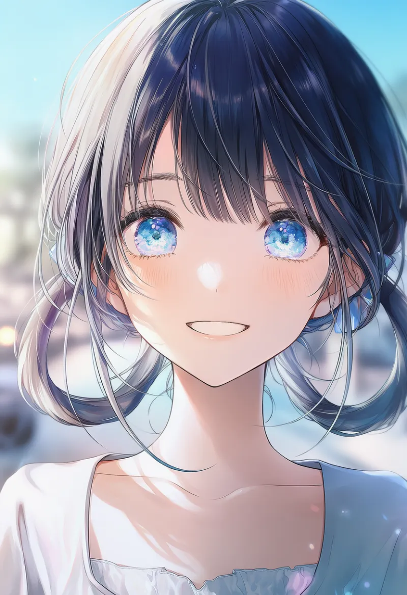 ヘアリングのAIイラスト｜特殊な髪型プロンプト紹介